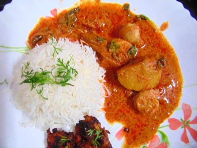Prawn Curry And Rice_Mandarmani beach