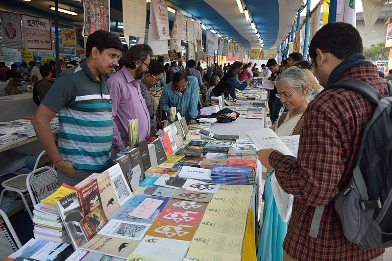 Little Magazine Stall at the Milan Mela Ground  P.C: commons.wikimedia.org