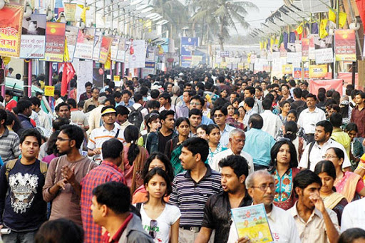 The crowd at the Calcutta Book Fair  P.C: forbesindia.com