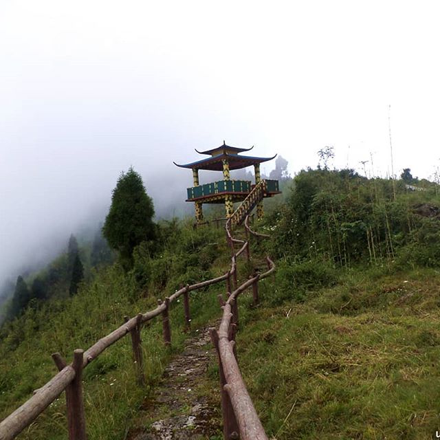 The zigzag way to the Chatakpur Watch Tower; a 5 to 10 minute walk from the homestay we had put up