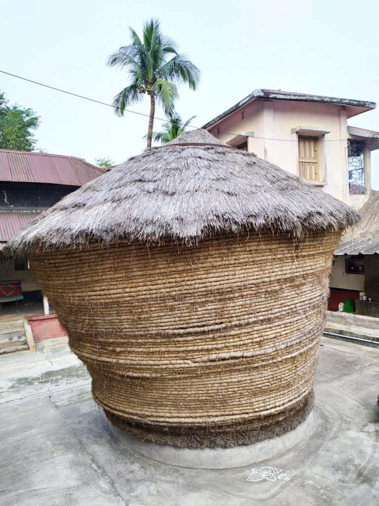 The grain storage inside the courtyard    P.C: Suman Kumar Datta