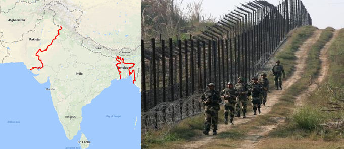 The Radcliff Line and the recent status of the border as described by the Indian author Bishwanath Ghosh