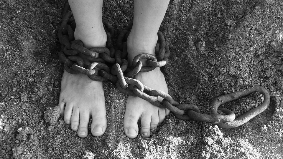 Chained Feet Bondage Stopping Freedom