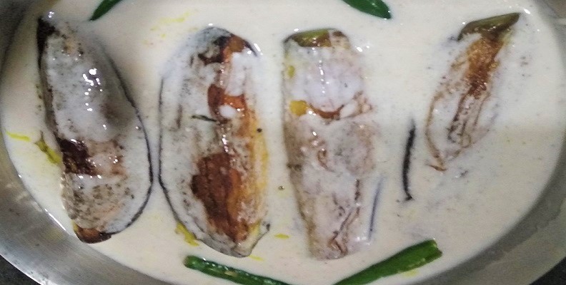 Bengali Recipe With Brinjal- Doi Begun