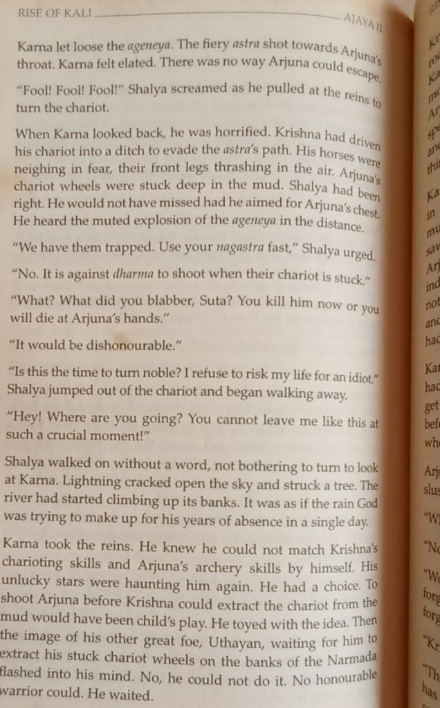 Excerpts from the Rise of Kali - Karna from Mahabharata